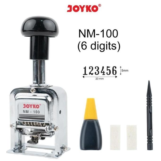 

Joyko Stempel Numbering Machine Angka Otomatis 6 Digit Joyko Nm-100