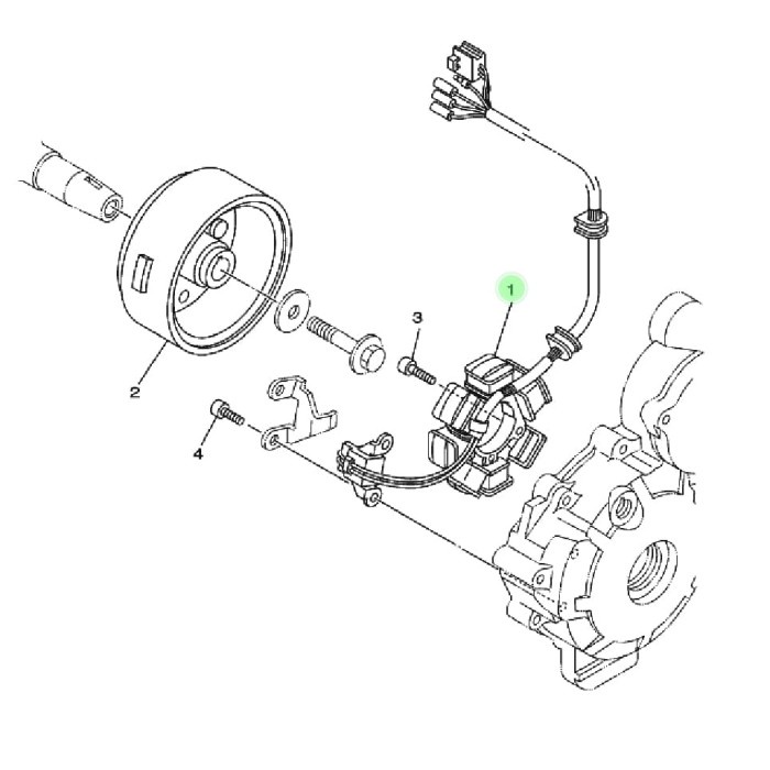 ✨Ori Spul / Spool / Stator Assy Yamaha Scorpio Z Ygp Diskon