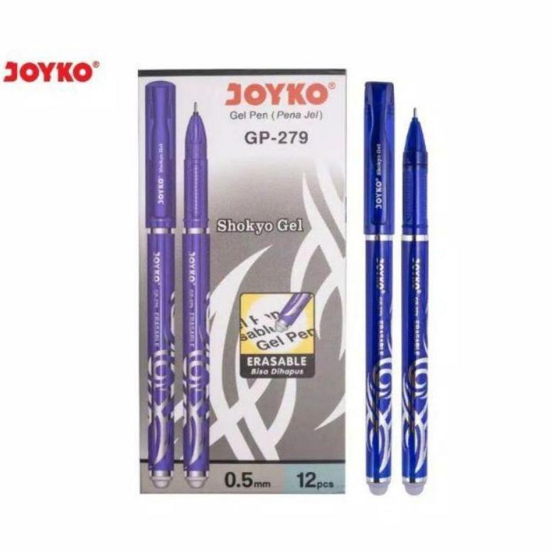 

TERMURAH Pulpen Gel Hapus / Erasable 0,5mm JOYKO GP-279 (12pc) ORIGINAL PROMO