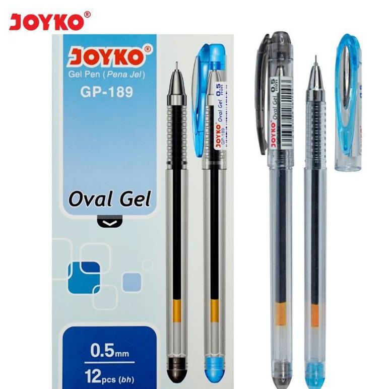 

TERLARIS Pulpen Joyko Gp - 189 Oval Gel / (1pak/12pcs) PROMO TERMURAH