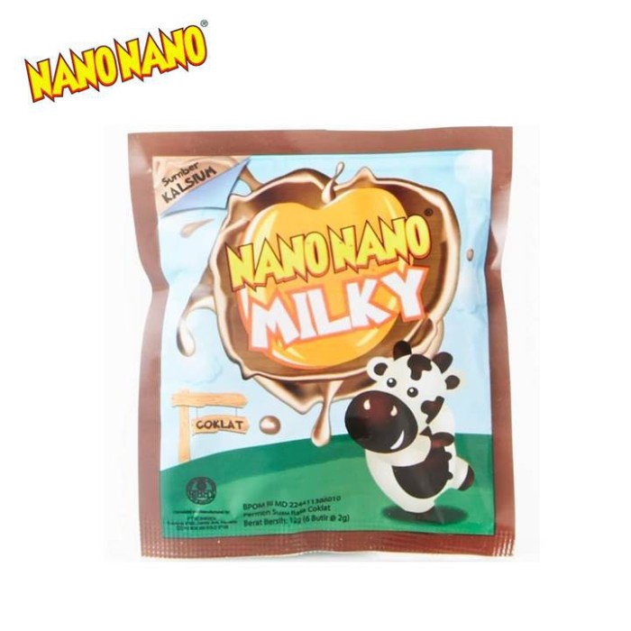 

NANO NANO MILKY COKLAT CANDY 12GR /PCS