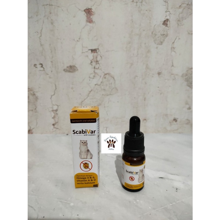 Obat Scabies Skabies Kudis Budukan Kebotakan Kucing Scabivar