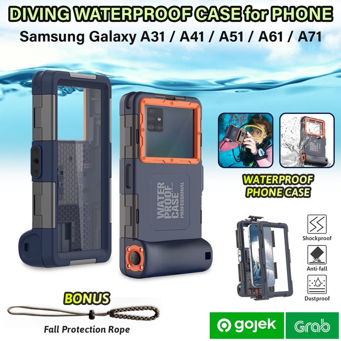 Promo Samsung A31 A41 A51 A71 Waterproof Case Hp Diving Protector Anti Air