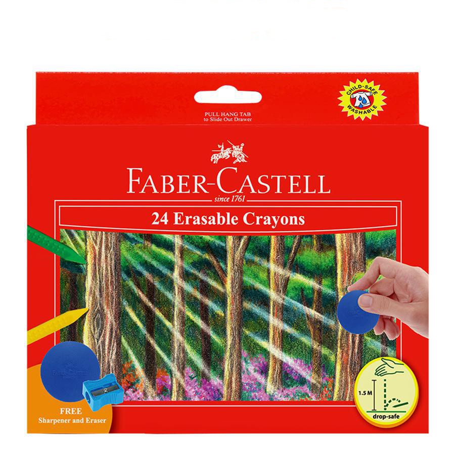 

FABER CASTELL 122531 ERASABLE CRAYON 24 WARNA