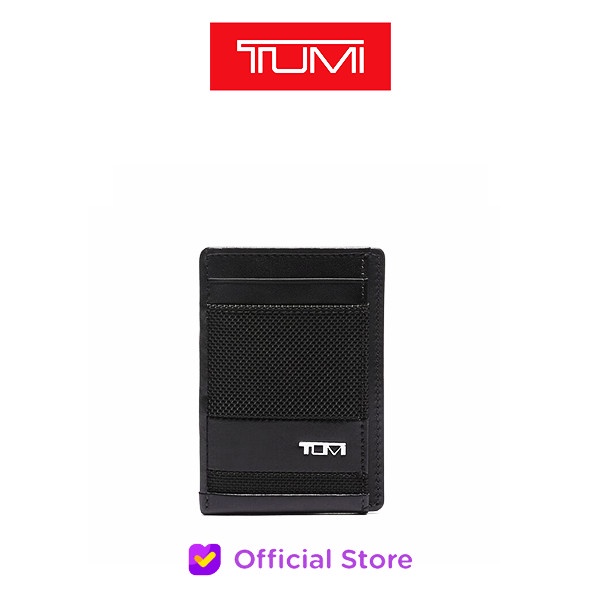 

✨Sale T U M I Money Clip Card Case - Black Berkualitas