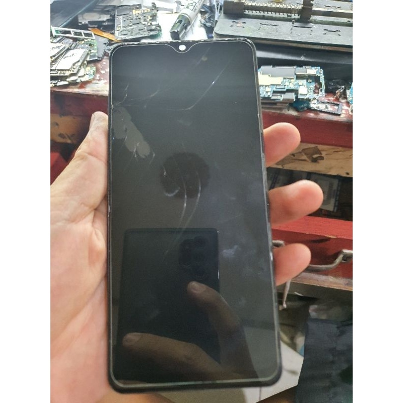 Lcd Samsung A31 Minus Retak Glas