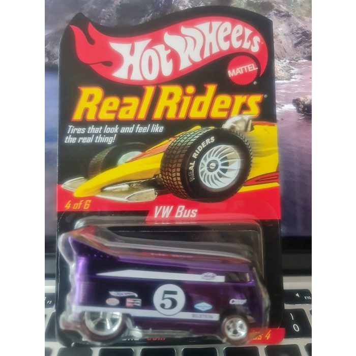 ✨New Hot Wheels Vw Van Drag Bus Collector Club Real Riders Terbatas
