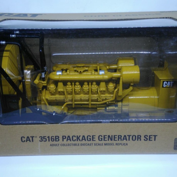 ✨New Diecast Miniatur Genset Cat 3516 Generator Set Replika Mesin Skala 25 Bisa Gojek