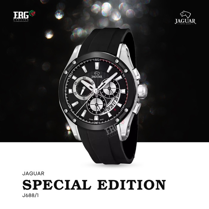 ✅Sale Jaguar Watch Special Edition Jam Tangan Pria Jag J688/1 - Black Silver Diskon