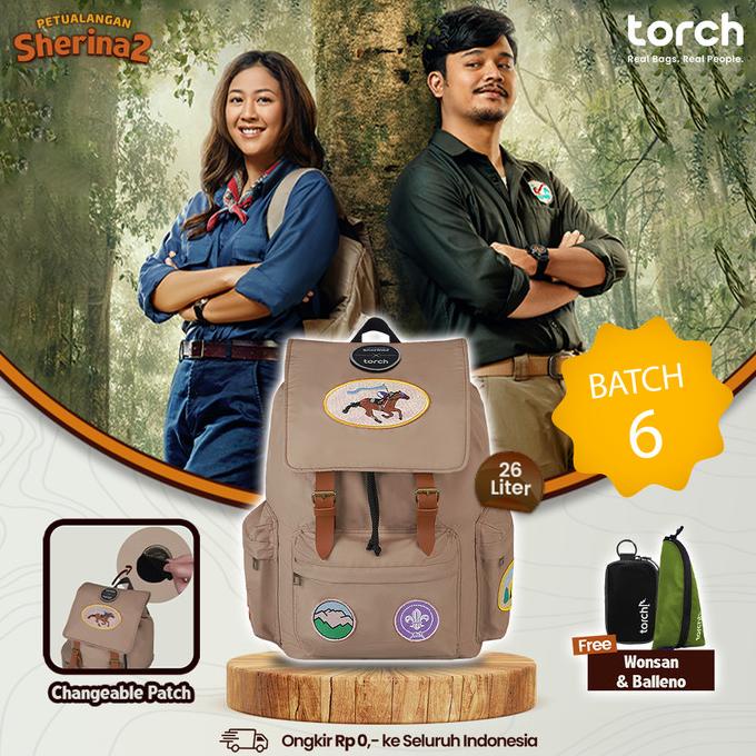 Torch Tas Ransel Backpack Sekolah Taslan Ekslusif Petualangan Sherina