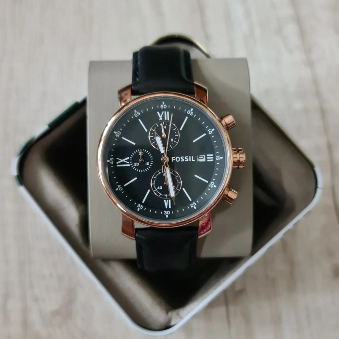 ✅Original Jam Tangan Branded Ori Fsl Bq1008 Dm 4.2Cm Black Leather Limited