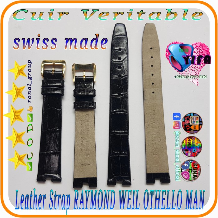 ✅Ori Tali Jam Raymond Weil Othello Model Coak Man Logo Rw Original Swiss 04 Terbatas