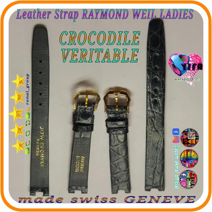 ✅New Tali Jam Raymond Weil Othello Model Coak Lady Logo Rw Original Swis 14 Berkualitas