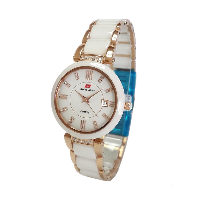 ✅New Swiss Army Ceramic Hcc-00580Ldbrgsl Jam Tangan Wanita Terbatas