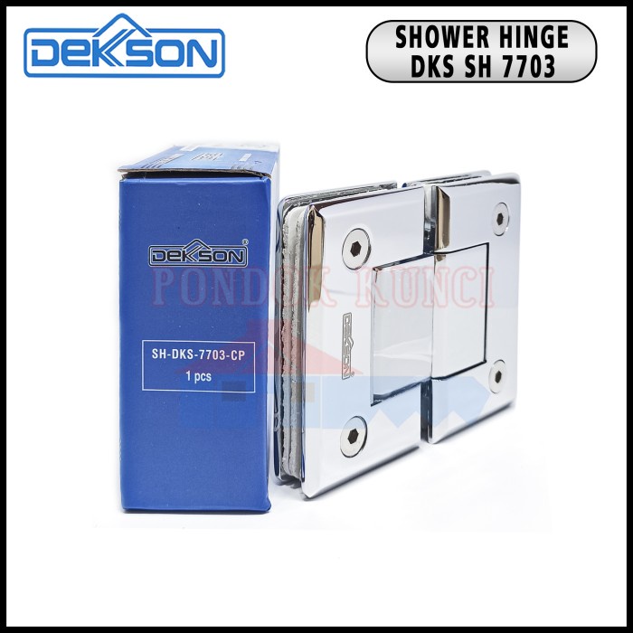 [Ori] Dekkson Shower Hinge 7703 Gg 180 / Engsel Pintu Kaca Shower Dekson Terbaru