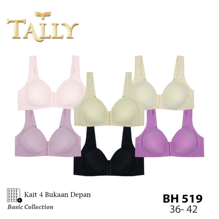 TALLY 519 BRA KAIT DEPAN BUSA TIPIS TANPA KAWAT / BRA BUKAAN DEPAN