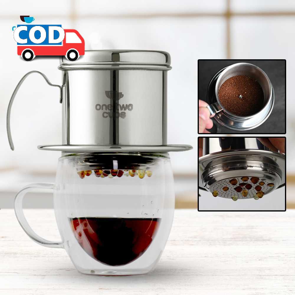 Filter Saringan Kopi Vietnam Coffee Drip Penyaring Stainless Halus Awet Anti Karat