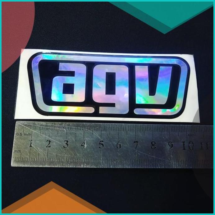 

Cutting Sticker logo AGV 10cm Hologram maxdecal 20JVLZ3 suku cadang 3