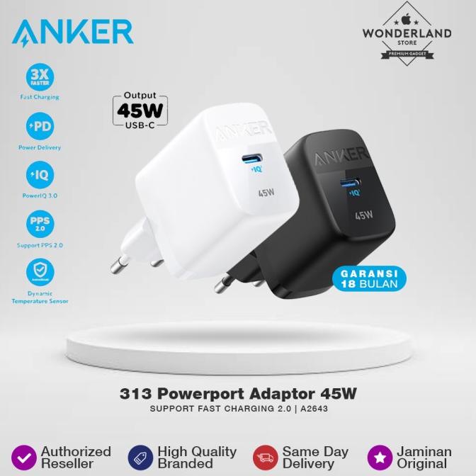 Terbaru Anker 31Aptor 45W Usb-C Pps Pd Super Fast Charging2.0 Sfc2.0 A2643 Limited Edition
