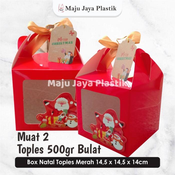 

Kardus Box Dus Kue Natal Spesial Christmas Toples 500Gr / Box Santa 008