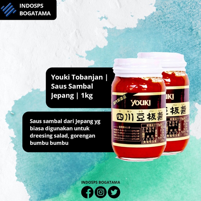 

Promo Youki Tobanjan (Saus Sambal Jepang) 1Kg Terbaru