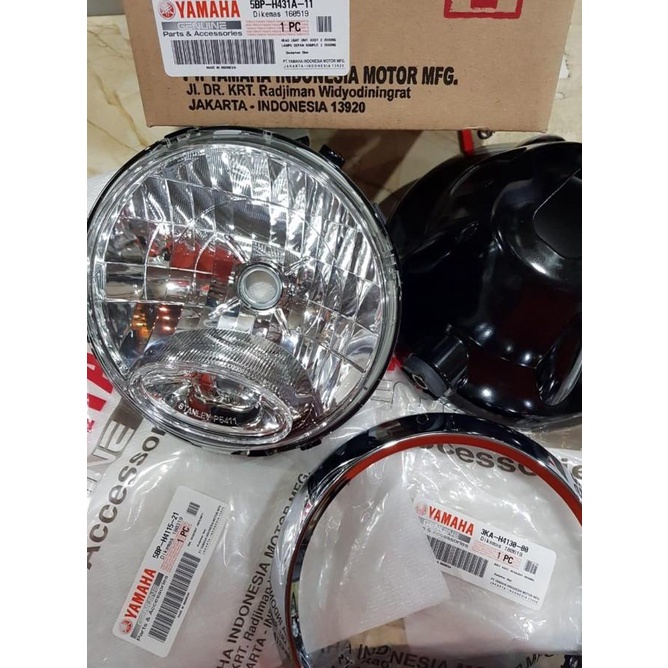 Reflektor Lampu Depan Dpn Rx King Th 07 Bulat Asli Ori Yamaha