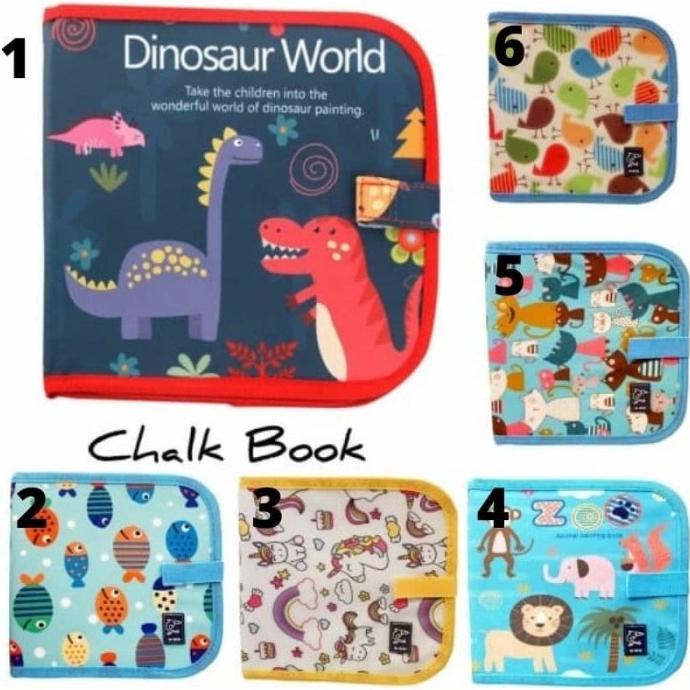 

Buku Menggambar Chalk Board Anak Portable Reusable Kapur OT2024