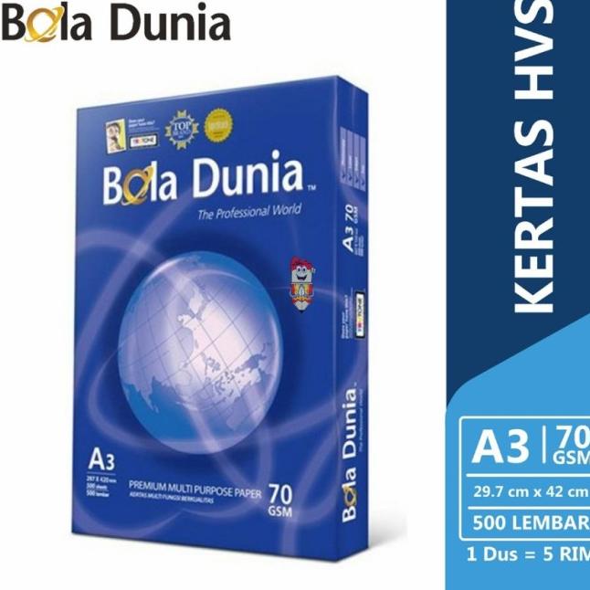 

Kertas HVS Bola Dunia A3 70 gr / 80 gr |Top|Best