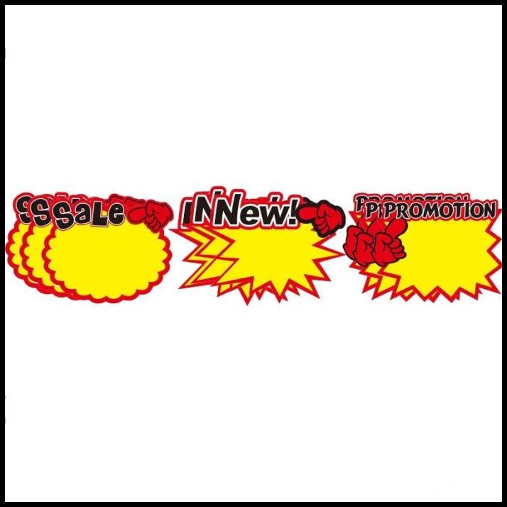 

TERBARU 50PCS LABEL HARGA POP CARD PENJEPIT HARGA TULISAN PROMO SALE NEW !!!!