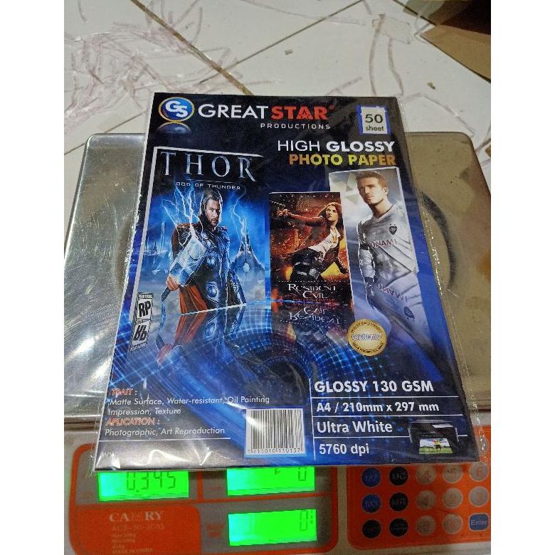 

Special GLOSY PO PAPER 130gsm A4/50 Lembar ~