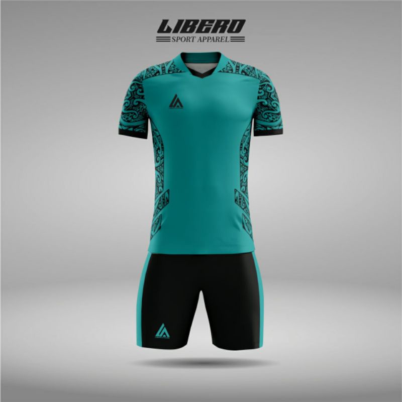 Jersey Futsal Dewasa 1 Set Baju + Celana Baju Olahraga Kaos Futsal Baju Bola Pria