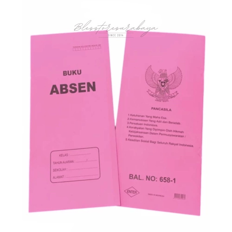 

[HB 637] Buku Absensi Besar / Kertas / Daftar Absen