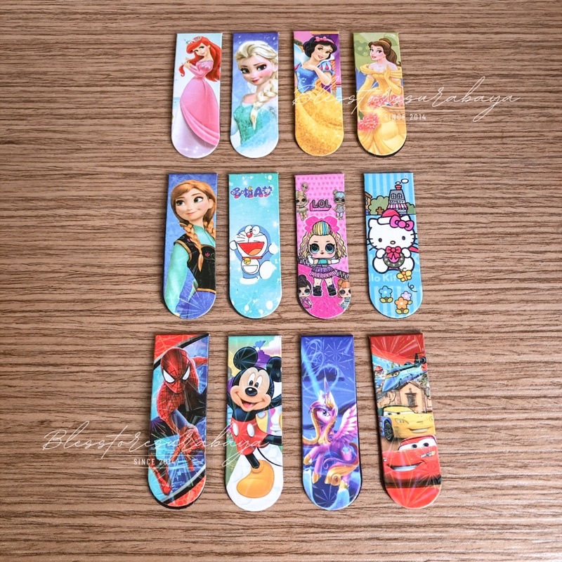 

[HB 531] Pembatas Buku / Magnet Post It Bookmark Marker Sticky Note Notes Kertas Paper Mark Clip