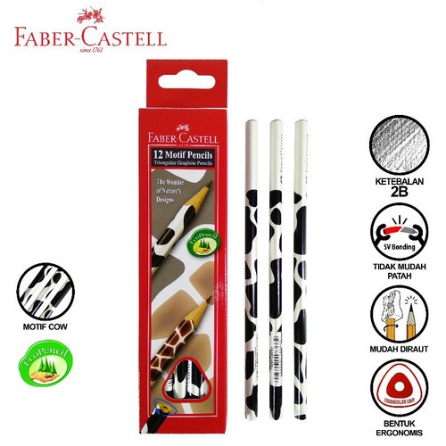 

PENSIL SERUT FABER CASTEL 118366 MOTIF SAPI