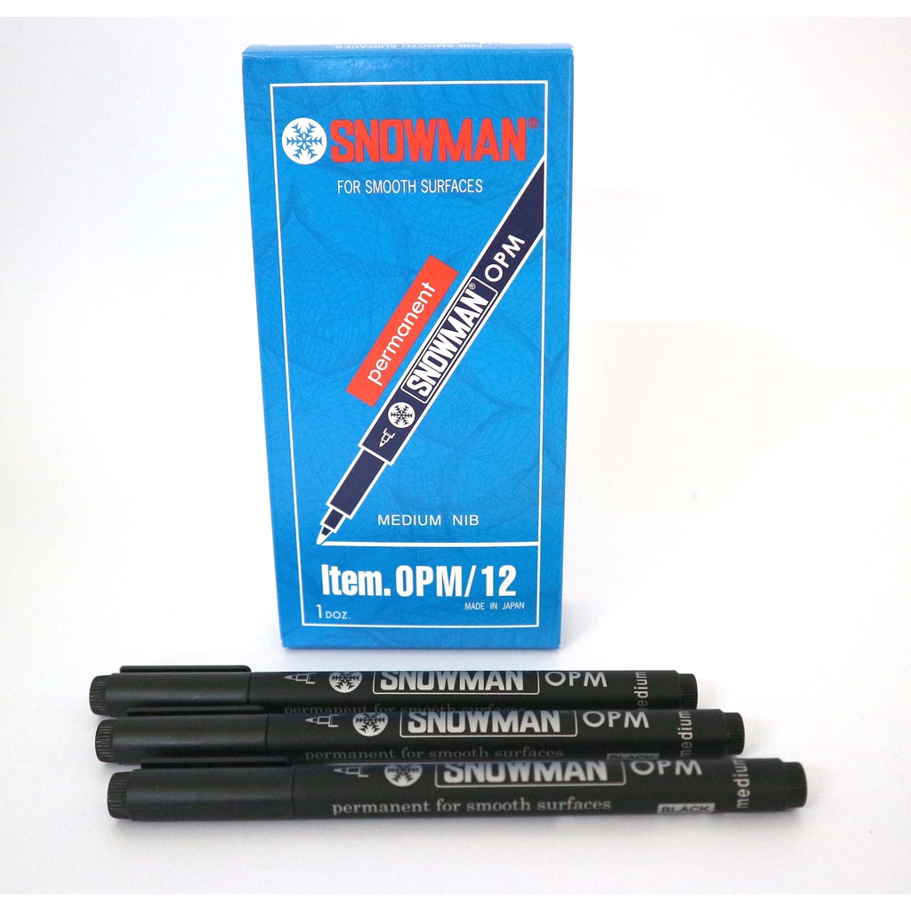 

Spidol OHP Snowman OPM Medium Warna Hitam