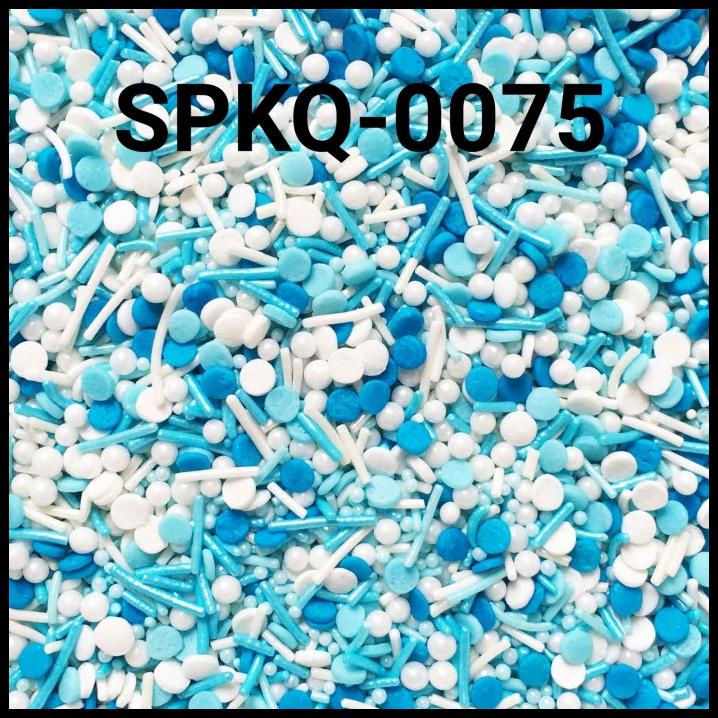 

HOT DEAL SPKQ-0075 SPRINKLES SPRINKLE SPRINKEL 250GR MUTIARA MESES MIX BIRU