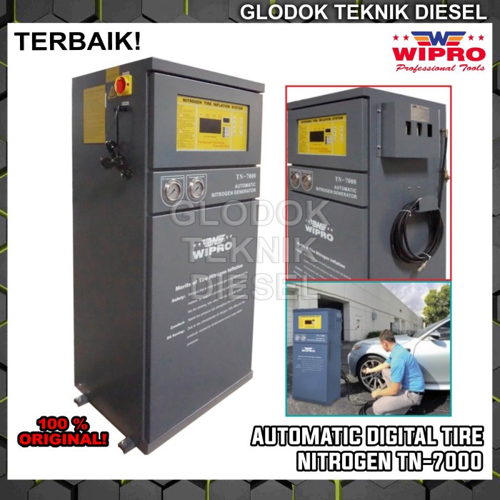 [New Ori] Wipro Pompa Ban Mobil Nitrogen Tn 7000 Automatic Digital Tire Nitrogen Terbaru