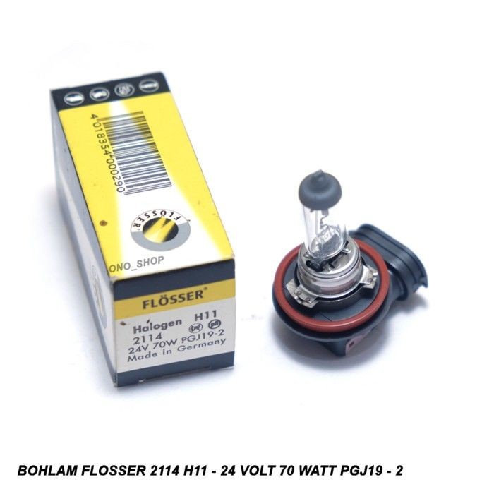 [Baru] Bohlam Flosser 2114 H11 - 24 Volt 70 Watt Pgj19-2 Bisa Sameday