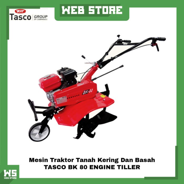 ✨Ready Mesin Bajak Tanah Traktor Tanah Kering Basah Tasco Bk 80 Engine Tiller Diskon