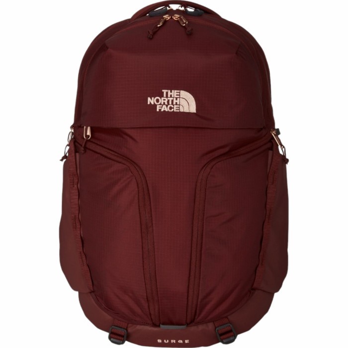 ✨New Ori Tas Ransel Laptop The North Face Surge Original Backpack Maroon Berkualitas