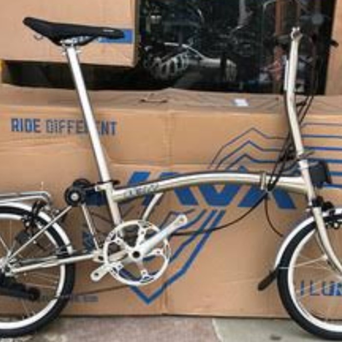 ✨Ori Sepeda Lipat 3Sixty Electric Chrome Electro Silver Terbatas