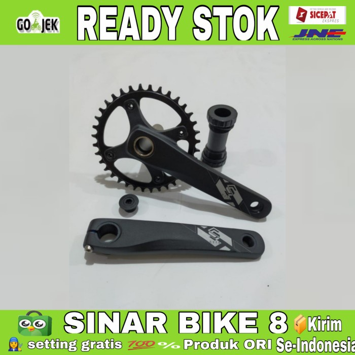 ✨Ori Syte Crankset Ht2 36T Bcd 104 Crank Set Hollowtech Ii Sepeda Mtb Lipat Terbatas