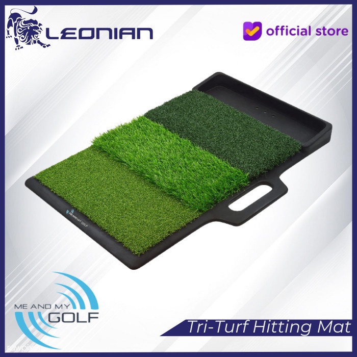 ✨New Ori Me And My Golf Tri-Turf Hitting Mat Bisa Sameday