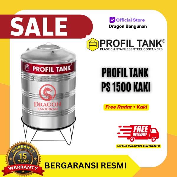 ✅Ori Profil Tank Stainless Ps 1500  Kaki - Toren Air Profil 1500 Profon Terbaru