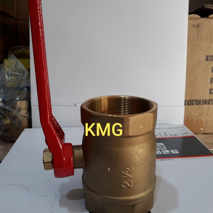 ✅New Ori Ball Valve 2 1/2 Inch Onda / Stop Kran 2.5Inch Onda Kuningan Asli Bisa Sameday