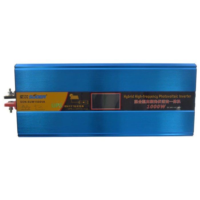 ✨Ori Suoer 24V 1000W Photovoltaic Hybrid Inverter Mppt Charger Controller Berkualitas