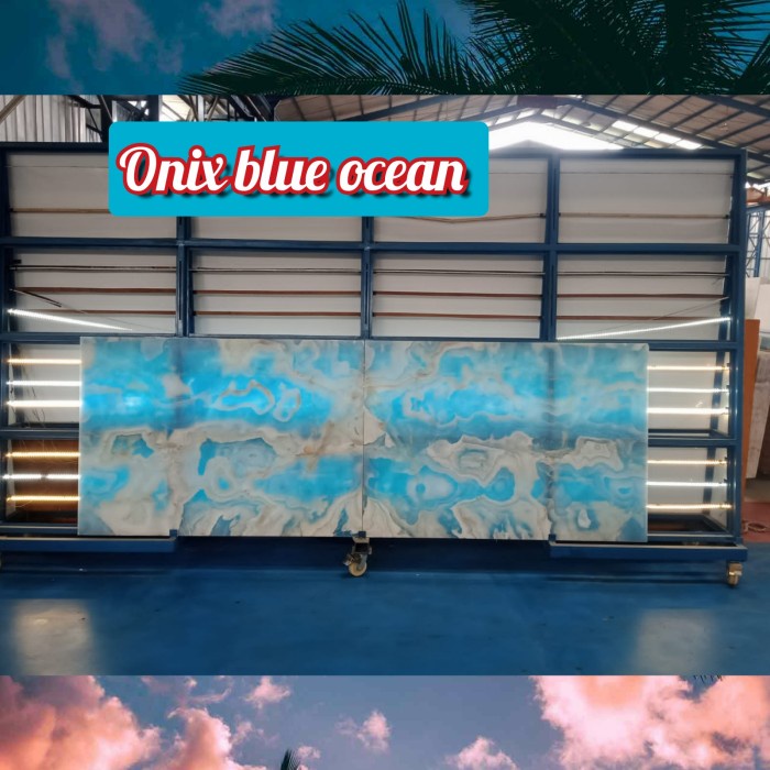 ✅Ori Onix Blue / Marmer Onyx Dinding Lantai Berkualitas