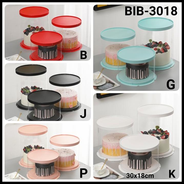 

GRATIS ONGKIR GR-BIB-30 KOTAK DUS CAKE GLASS MIKA GIFT BOX KUE BULAT HANTARAN 30CM !!!!!!