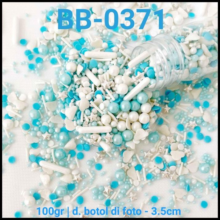 

GRATIS ONGKIR BB-0371 SPRINKLES SPRINKLE SPRINGKEL 100GR PUTIH BIRU BINTANG AWAN !