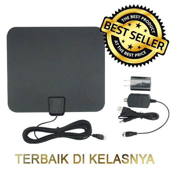 Digital Tv / Fm Hdtv Antena Vhf With Amplifier Promo Terbaru